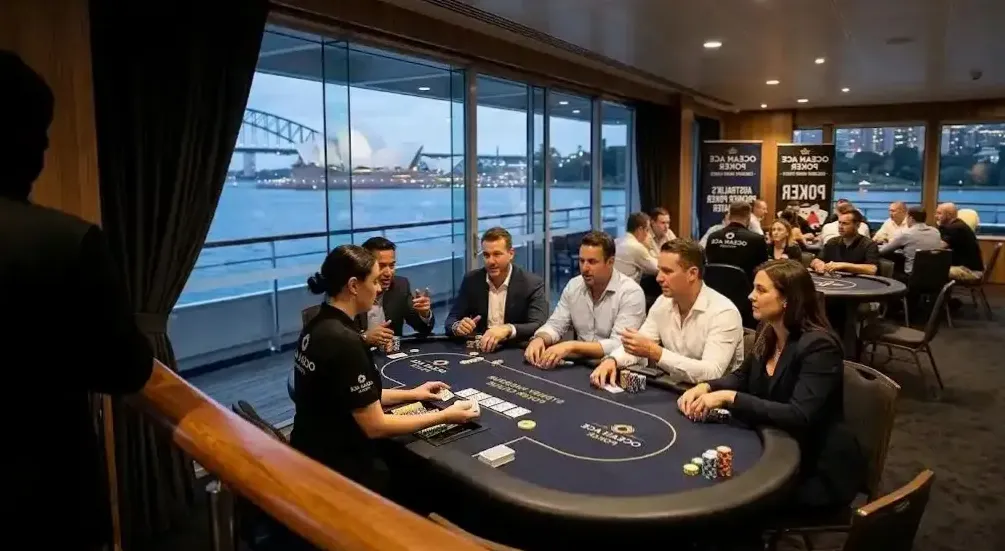 Bucks night celebration on the harbour