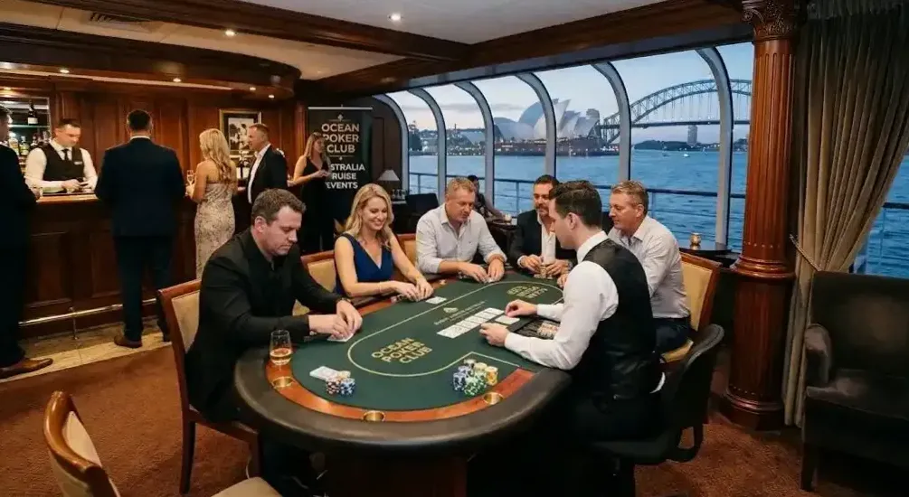 Roulette wheel under warm casino lighting