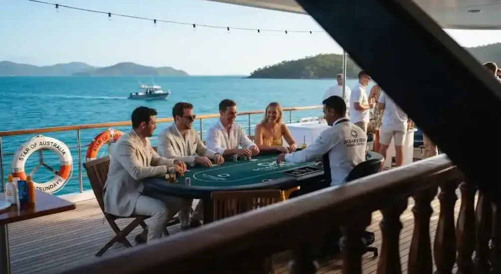 Video testimonial recorded on the aft deck